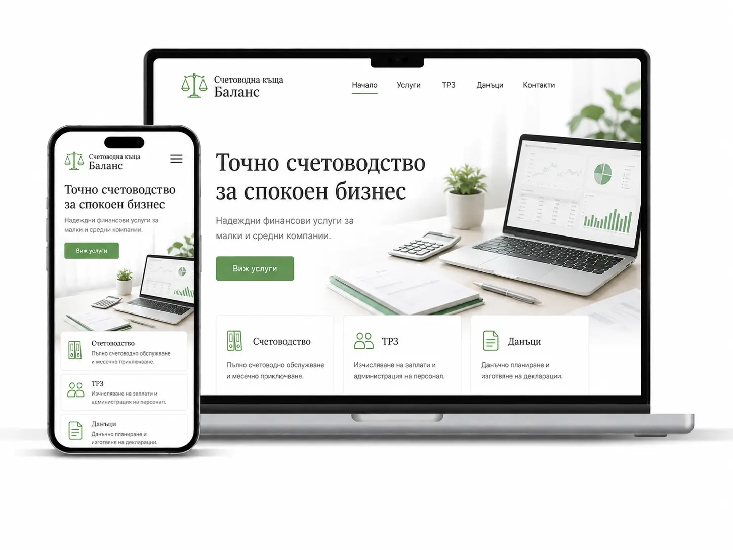Професионален сайт за счетоводител